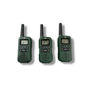 Lot Of 3 Ozark Trail Outdoor Walkie Talkies Two-Way Radios Green Tested